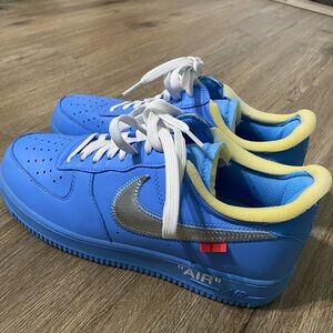 Nike Blue and White Sneakers